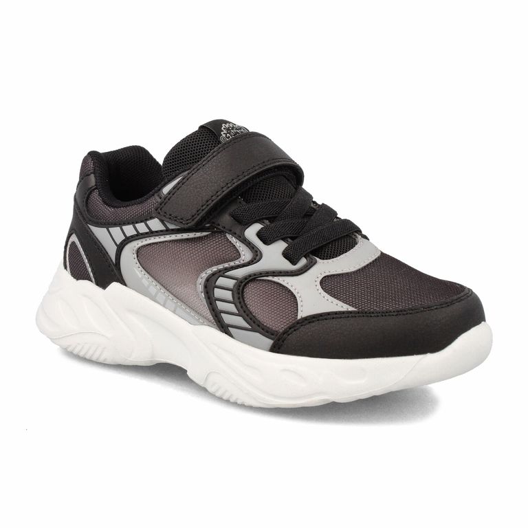 Zapatilla Niño Bubblegummers Derby Negro/Gris