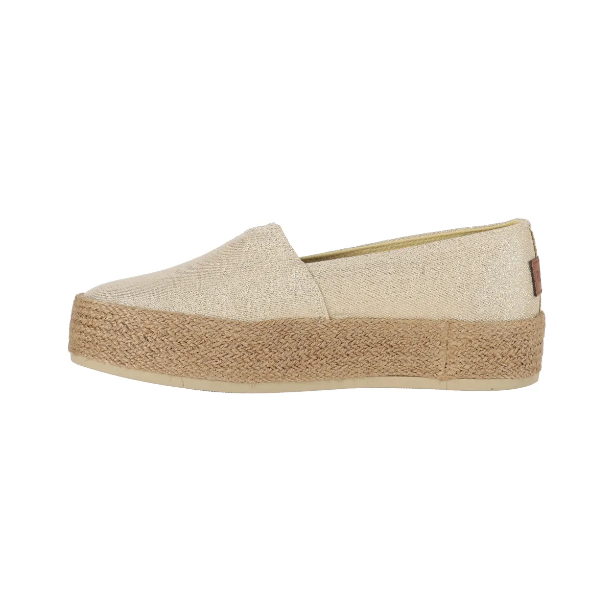 BAMERS - Alpargatas Mujer Sandy Mid Dorado Bamers