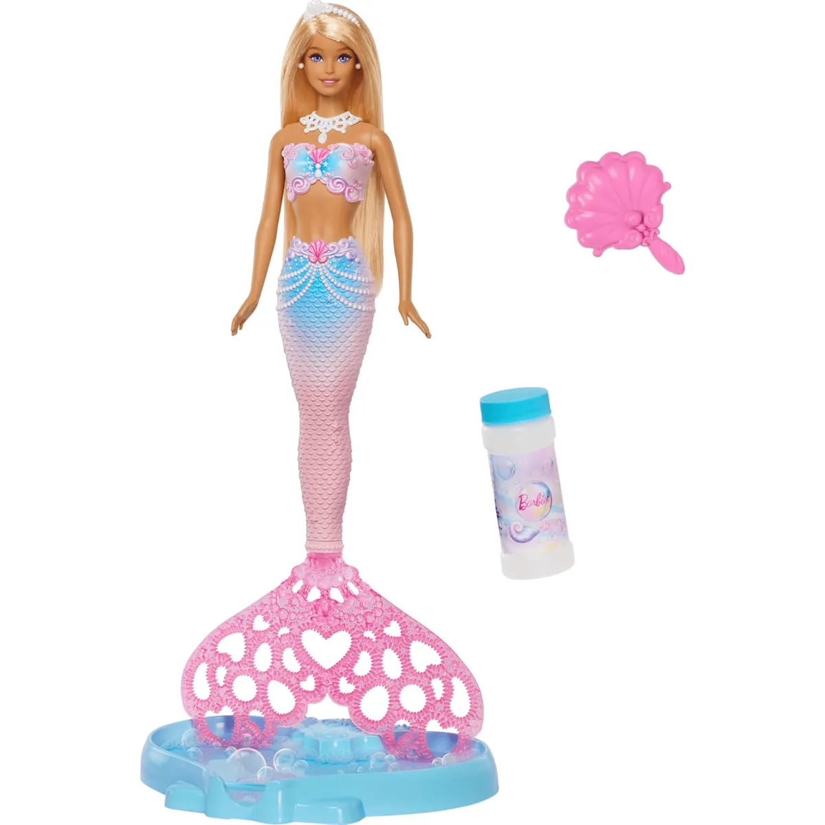 BARBIE - Barbie Muñeca Sirena Con Burbujas