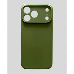 GENERICO - Carcasa aplicable a iPhone 17 Pro Max Verde + Lamina De Vidrio Safeguard