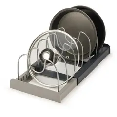 GENERICO - Organizador Ajustable para Sartenes Ollas y Tapas de Cocina
