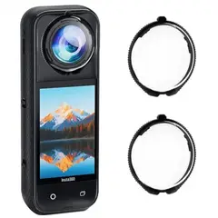 IMPULSE - Protector De Lentes Insta360 X5 Vidrio Templado 9H Cubiertas Protectoras Cámara 360 Lens Guard