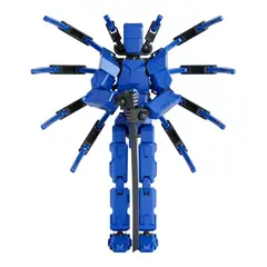GENERICO - Pack de 3 Figuras Articuladas Mecha Robot de Araña y Armas