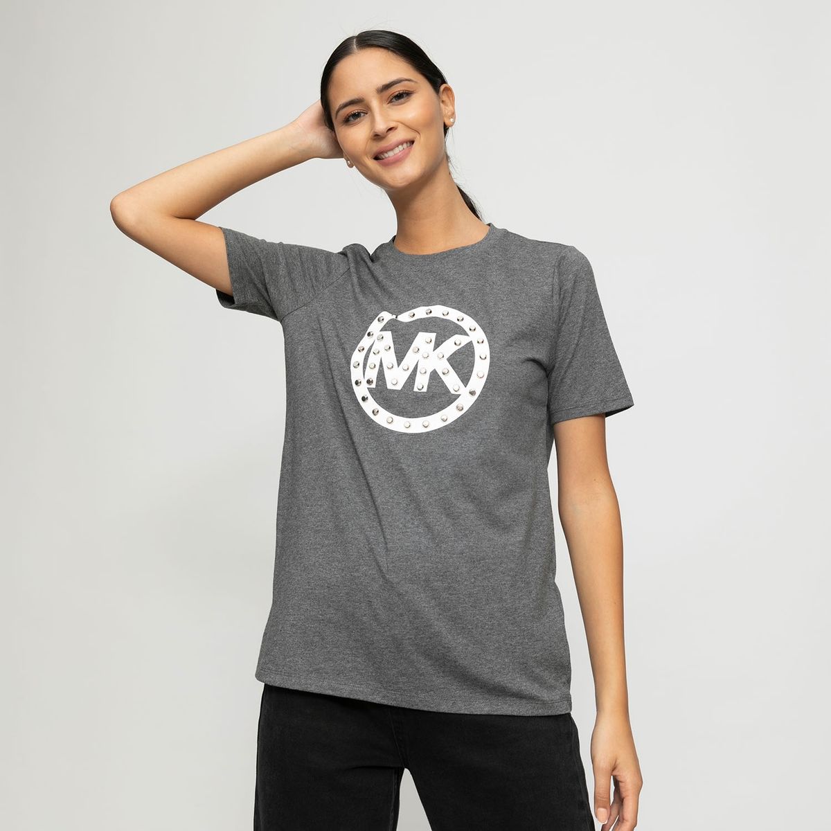 MICHAEL KORS - Michael Kors Polera Manga Corta Algodón Mujer