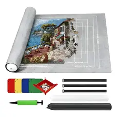 VIDA BUENAS - Tapete para Puzzle 3D 120 x 80 cm para Rompecabezas de hasta 2000 Piezas
