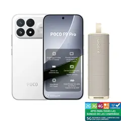 XIAOMI - POCO F9 PRO 12G+512G Blanco+Sound Outdoor dorado