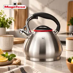 MAGEFESA - Tetera Silbadora Nova 3,4 Litros Acero Inoxidable