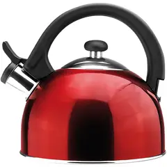MAGEFESA - Tetera Silbadora Sabal 2 Litros Acero Inoxidable Roja