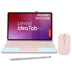 LENOVO - Tablet Idea Tab Plus 8GB+128GB WiFi 12.1 Gris+Teclado Rosa+Lápiz+Mouse
