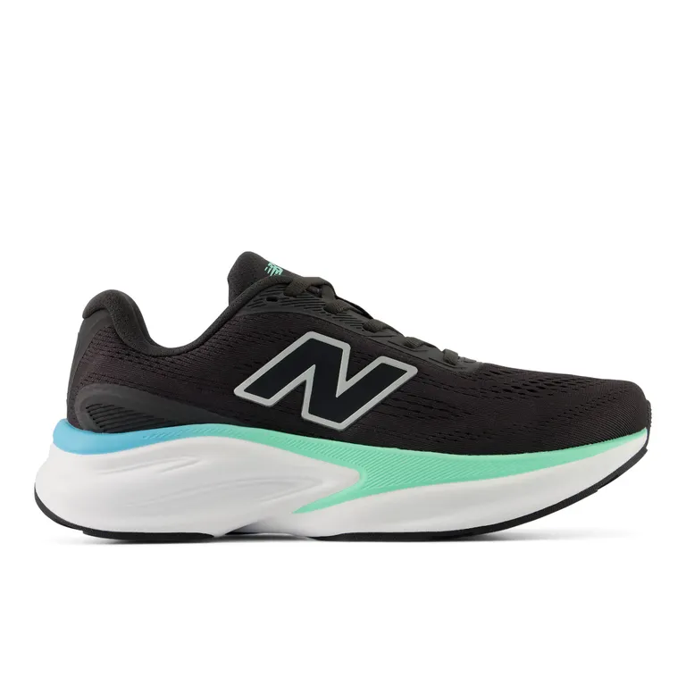 Zapatillas Running Hombre Kaiha Negras/Celeste