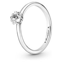 Anillo Solitario Estrella Brillante Celestial Mujer