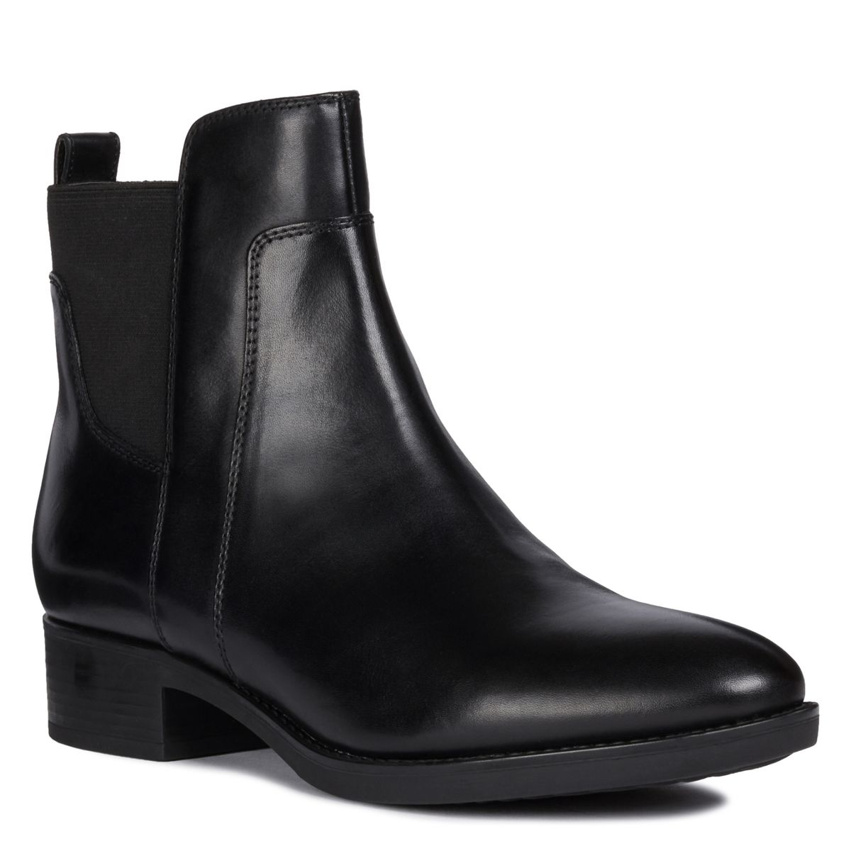 GEOX - Botín Mujer Cuero Negro Geox