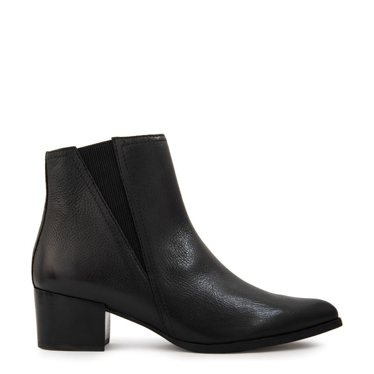 Botin fernanda cuero negro
