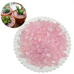 GENERICO - Piedra Semi Preciosa 10 15 Mm Decoración 100grs Cuarzo Rosa
