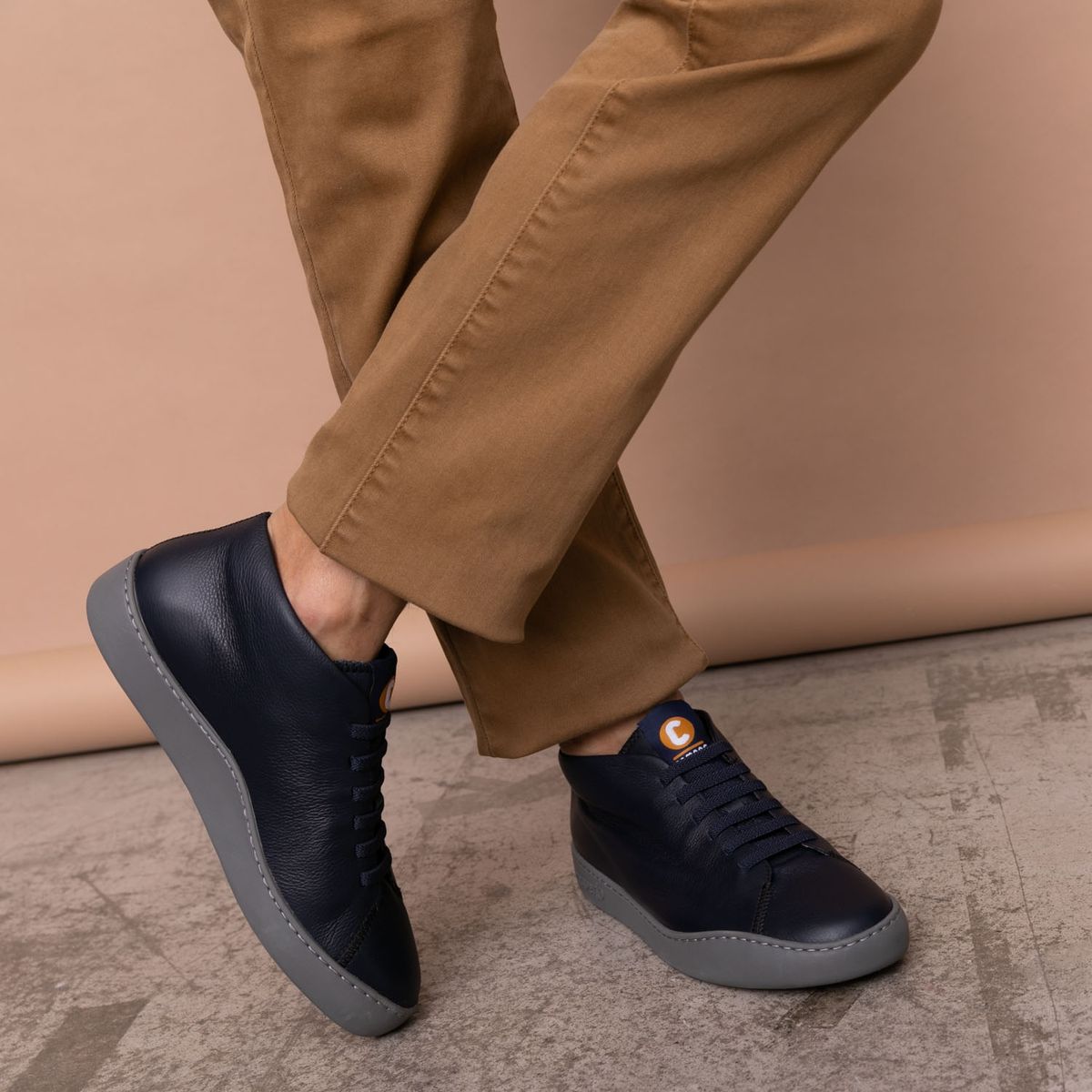 CAMPER - Camper Botín Hombre Cuero Azul