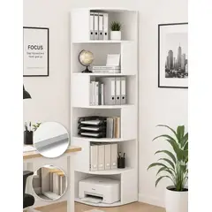 KASITA - Estante Repisa Librero Esquinero Organizador 175.7x40x40