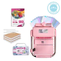 AMERICAN CRAFTS - Anilladora cinch pink + crop a dile + insumos K344