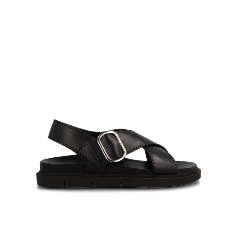 Sandalia Mujer Irma Negro Broche