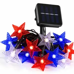 GENERICO - Guirnalda Luz Solar Fiestas Patrias Decoracion 20mts