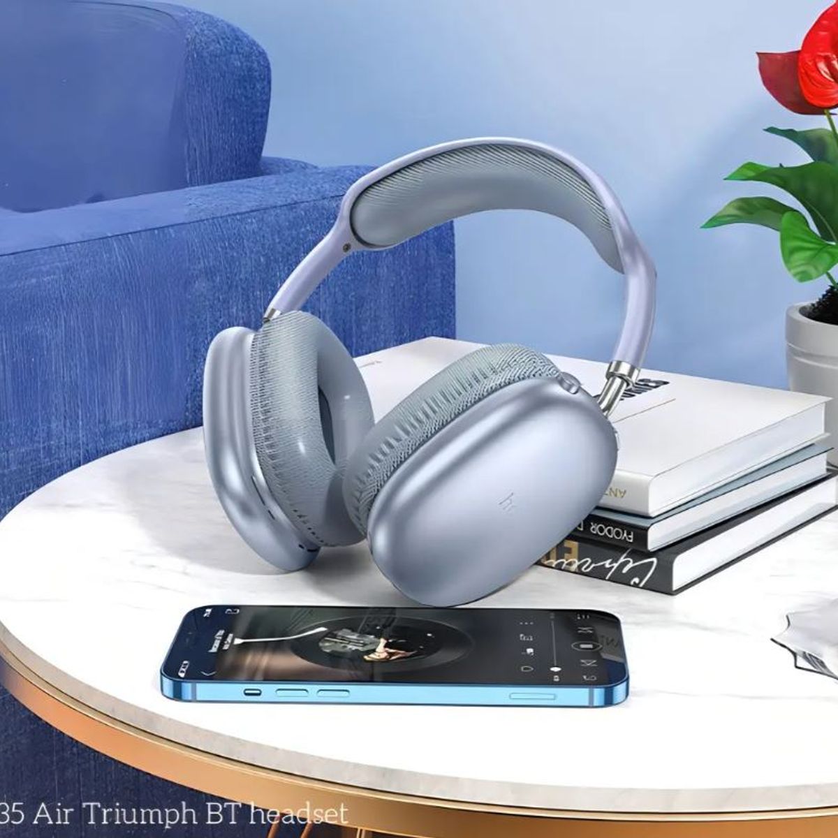 HOCO - Audifonos Bluetooth W35 Air Inalambricos Diadema 45 Horas