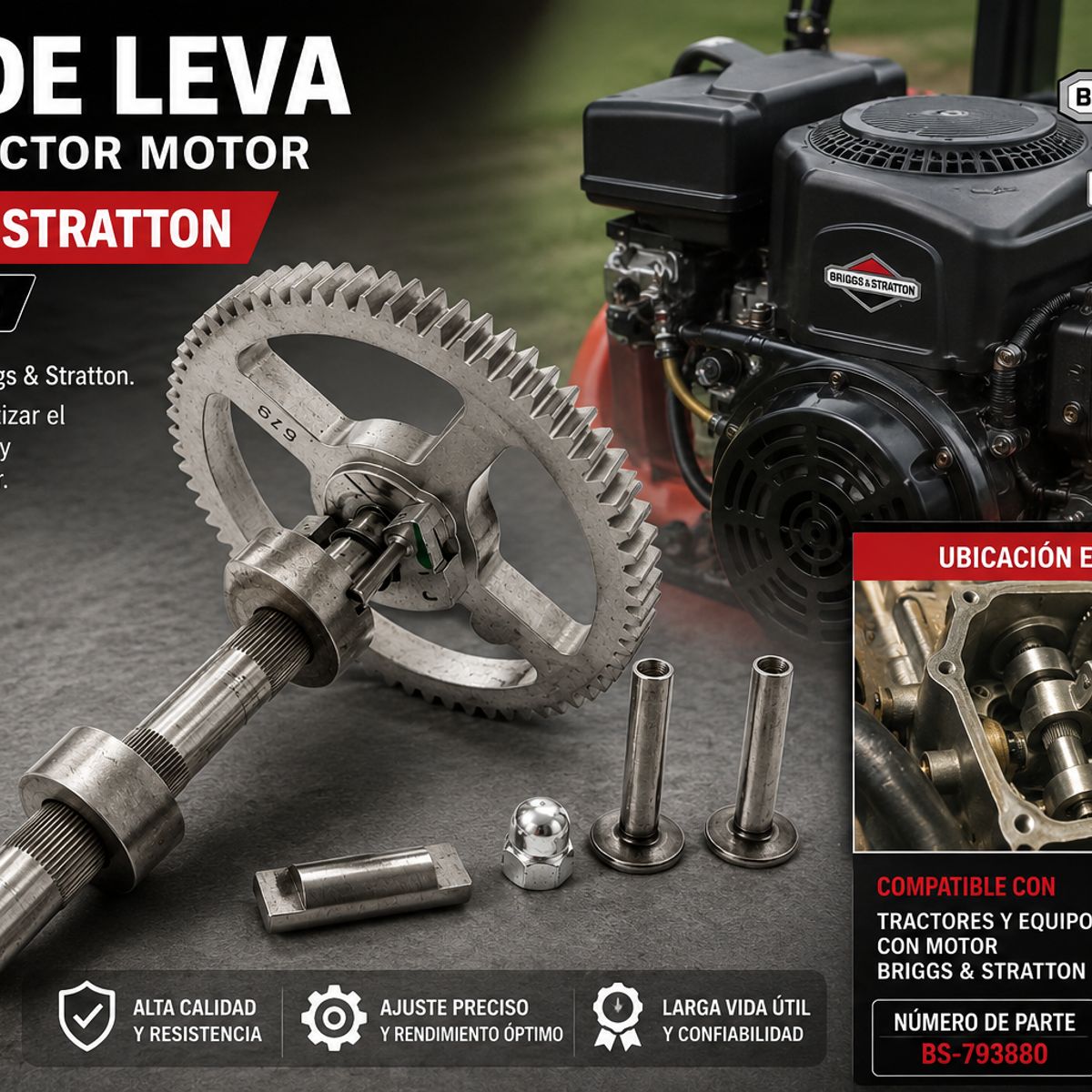 BRIGGS & STRATTON - Eje De Leva Para Tractor Motor Briggs & Stratton Bs-793880