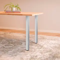 HBT - Pack de 4 Patas de Mesa Cuadrada 50x50x870 mm Niquel