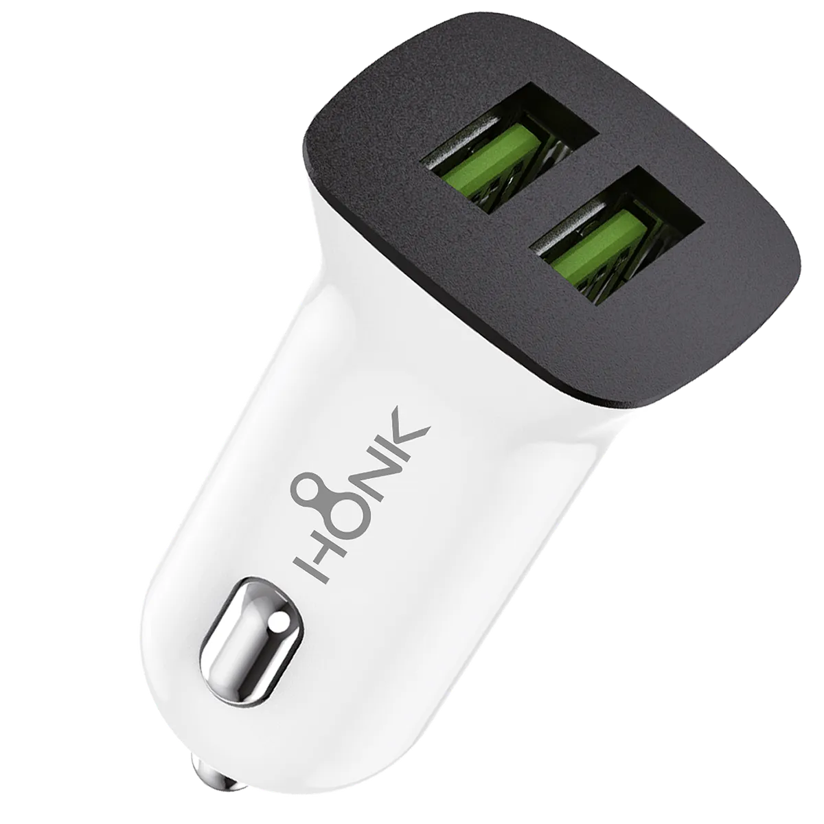 HONK - Cargador de Auto Honk 12W 2.4A Dual USB Blanco