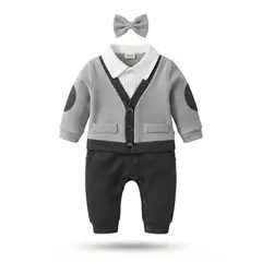 CHINA - Conjunto Enterito De Botones + Humita Para Niños
