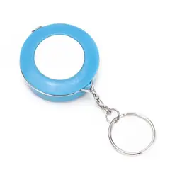 GENERICO - Llavero Mini Huincha De Medir Retractil 1,5 Metros Costura Azul