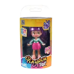 FAMOSA - Muñeca Pinypon Violeta Top Rosa 11 Cm