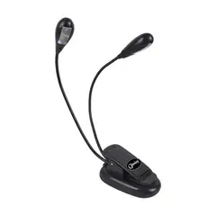 CIPRIANI - LÁMPARA DOBLE 4 LED PARA ATRIL RECARGABLE / USB – MOD. CSI-54
