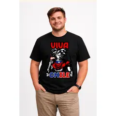 ROLY - Polera Viva Chile  Anime Manga Hombre