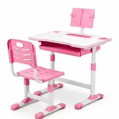 GENERICO - Mesa Escritorio Y Silla Estudio Ajustable Niños Azul