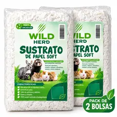 GENERICO - Sustrato De Papel Soft Para Mascotas(roedores) 500g Pack X2