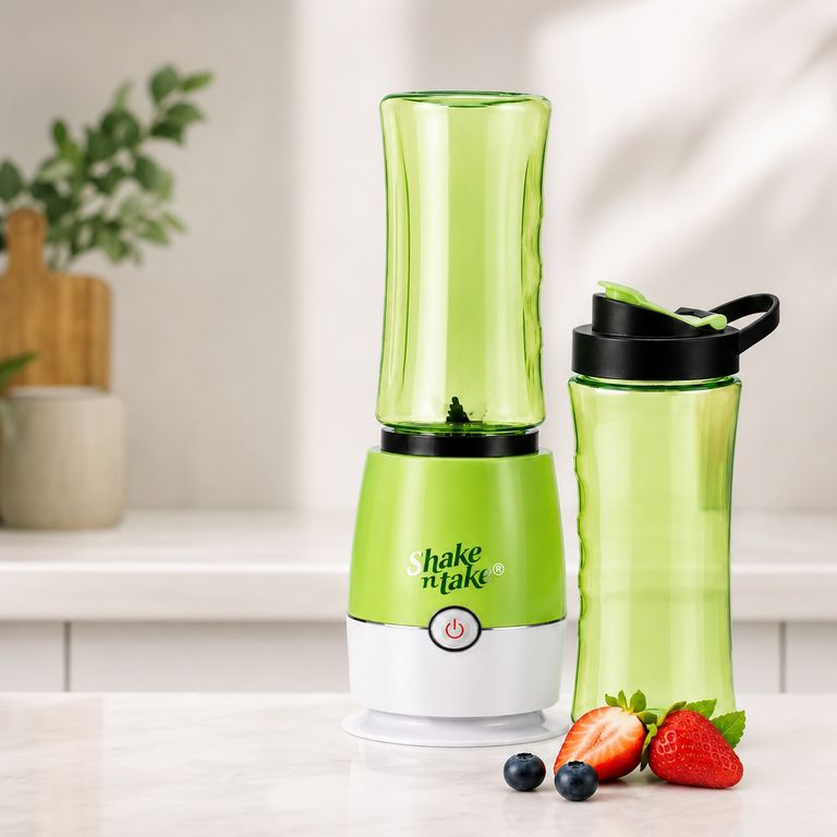 Batidora Portátil Shake con 2 Vasos - Ideal para Batidos Saludables