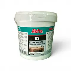 AKFIX - Cola Fría EXTRA FUERTE D3 1kg Adhesivo Madera