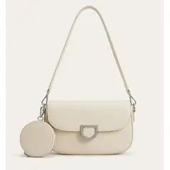 MD - Bolso Crossbody Mujer Bandolera con Monedero Circular Bloqueable Cuero Ecológico Cartera