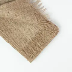 ABEJA REINA - Camino De Mesa Arpillera Con Flecos 1,40x0,4 mt
