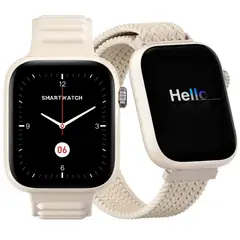 BLUEDREAMER - Reloj inteligente con pantalla de 1,83" soporte deportivo, compatible con Android e iOS, incluye 2