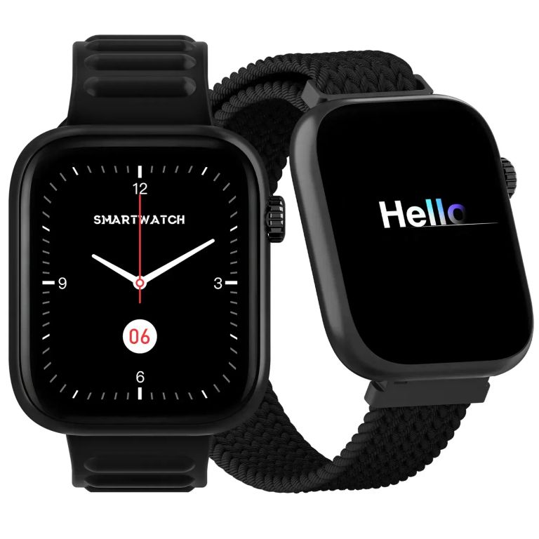 Reloj inteligente con pantalla de 1,83" soporte deportivo, compatible con Android e iOS, incluye 2