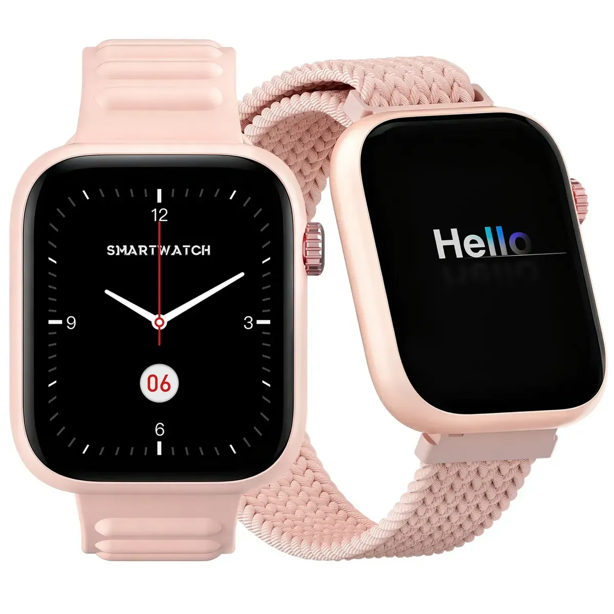 BLUEDREAMER - Reloj inteligente con pantalla de 1,83"  soporte deportivo, compatible con Android e iOS, incluye 2