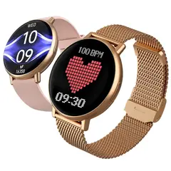 BLUEDREAMER - Reloj inteligente soporte deportivo, compatible con Android e iOS, incluye 2 correas, para hombre y