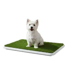 GENERICO - Baño Sanitario Para Perros Potty Patch Con Pasto Sintético Verde