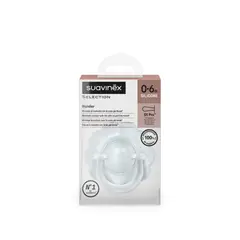 SUAVINEX - CHUPETE WONDER FISIOLÓGICO SILICONA 0/6M LISO AZUL