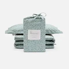 BABYROSEN - Funda de Plumón Algodón Flores Verde Cuna