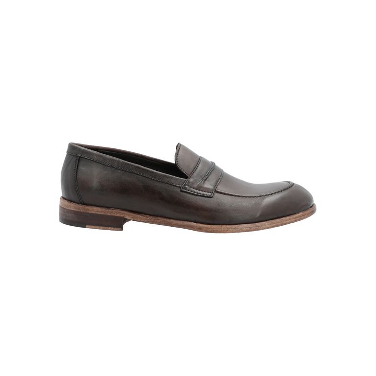 Mocasín Cuero Hombre Francesco Café Oscuro