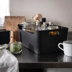 IKEA - UPPDATERA caja 34x24 gris oscuro