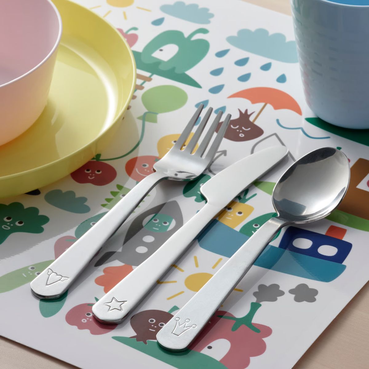 IKEA - FABLER cubiertos 3p acero inoxidable