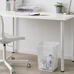IKEA - DRÖNJÖNS papelera blanco