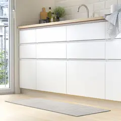 IKEA - Alfombra de cocina GATUSEKTION, gris/a cuadros, 45x120 cm